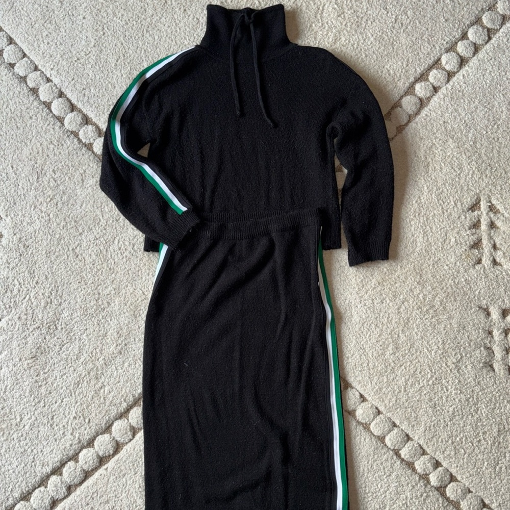 ASOS sporty sweater skirt set